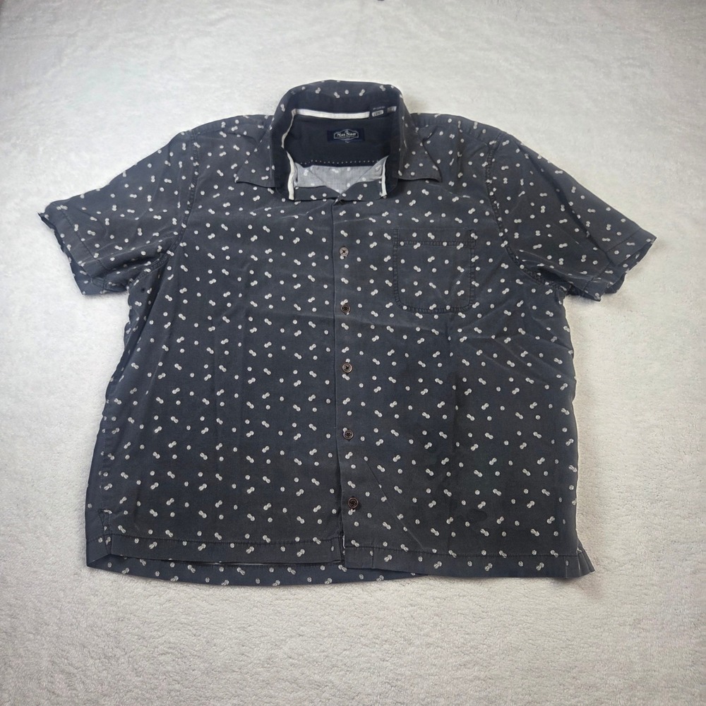 Nat Nast Luxury Originals Mens Silk Blend Dice Print Short Sleeve Shirt XL